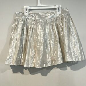 Aeropostale mini skirt silver metallic size 3 3/$20